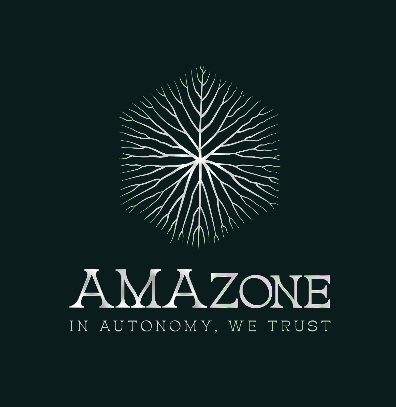 AMAzone hexagonal tech-tree logo